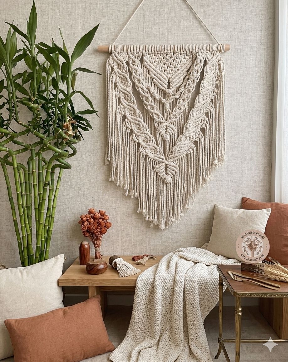 Handmade Macramé Curtain