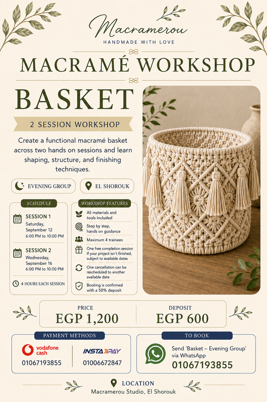 Basket Workshop, Evening Group, El Shorouk