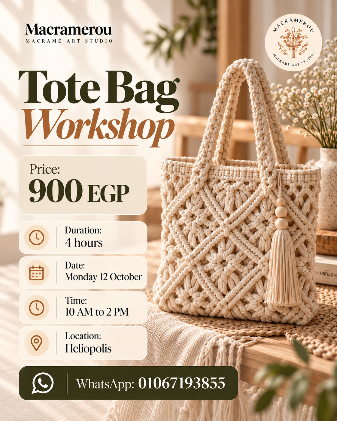 Tote Bag Workshop, Heliopolis