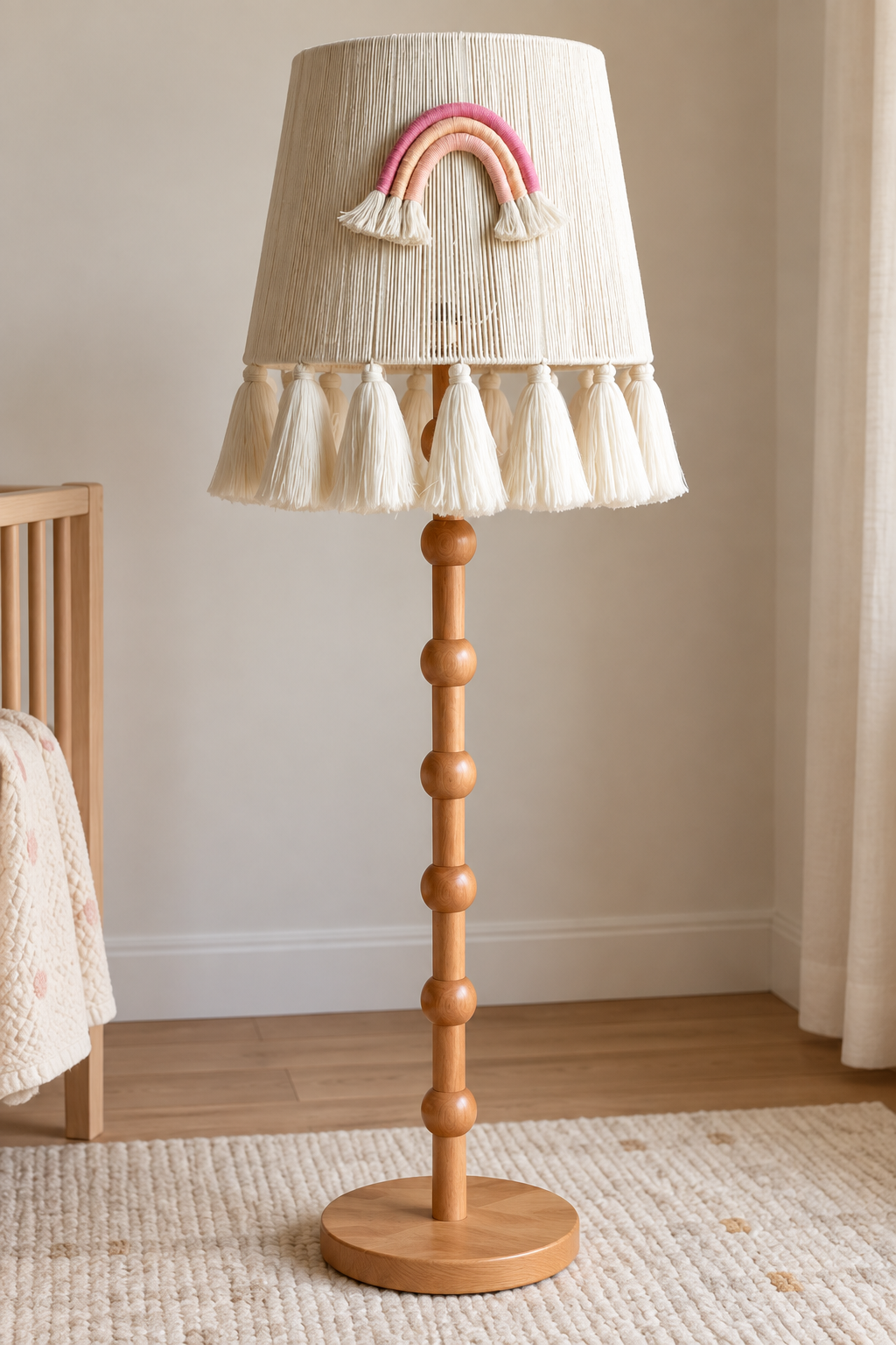 Rainbow Tassel Floor Lamp