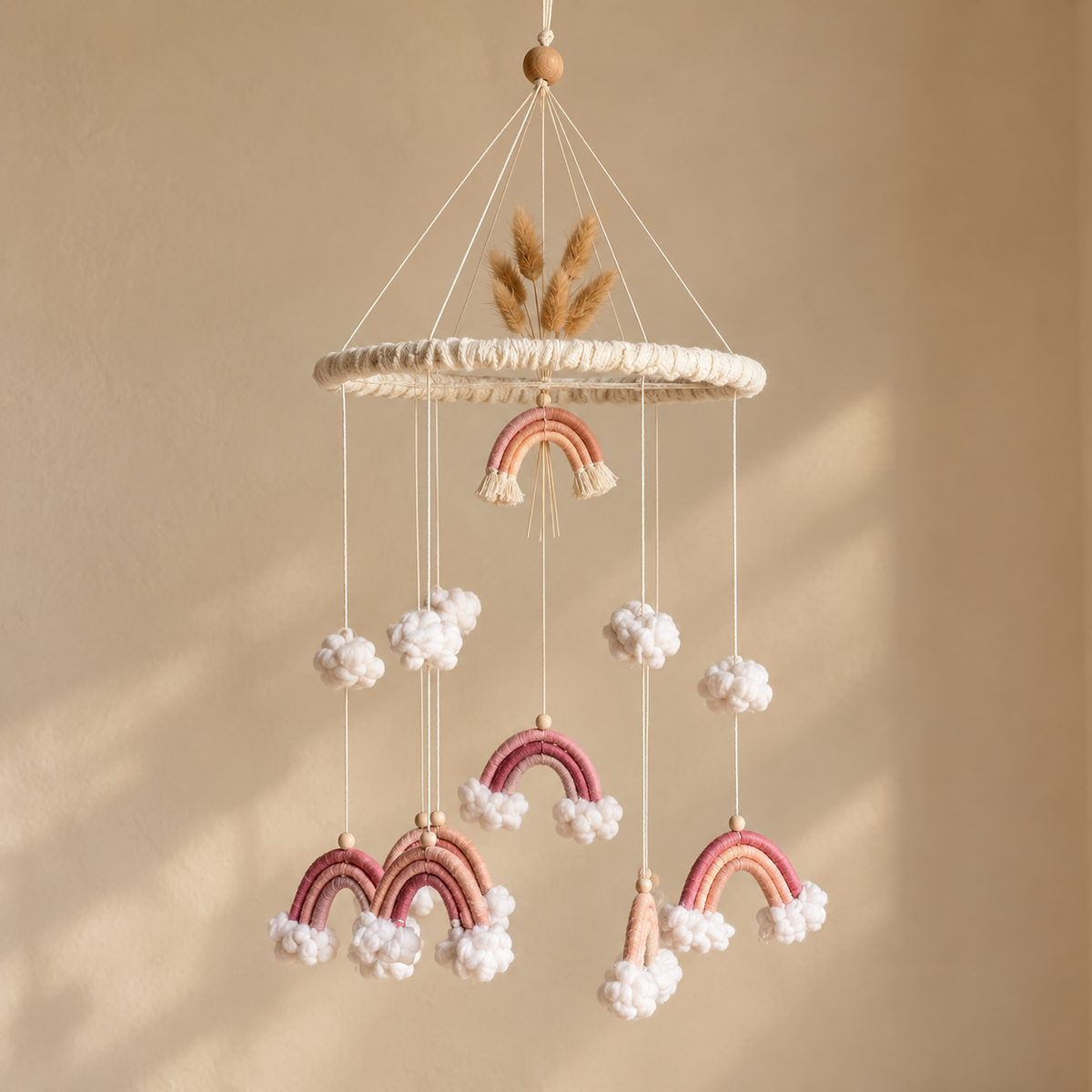 Rainbow Cloud Baby Mobile