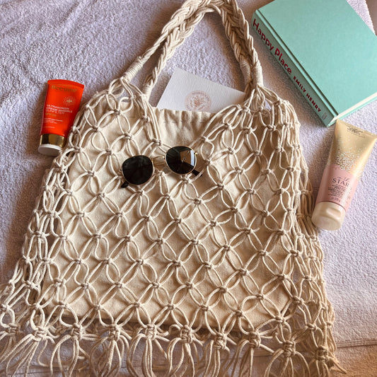 Marina Macramé Beach Tote