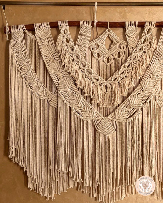Complete Bohemian Style macrame Wall Hanging