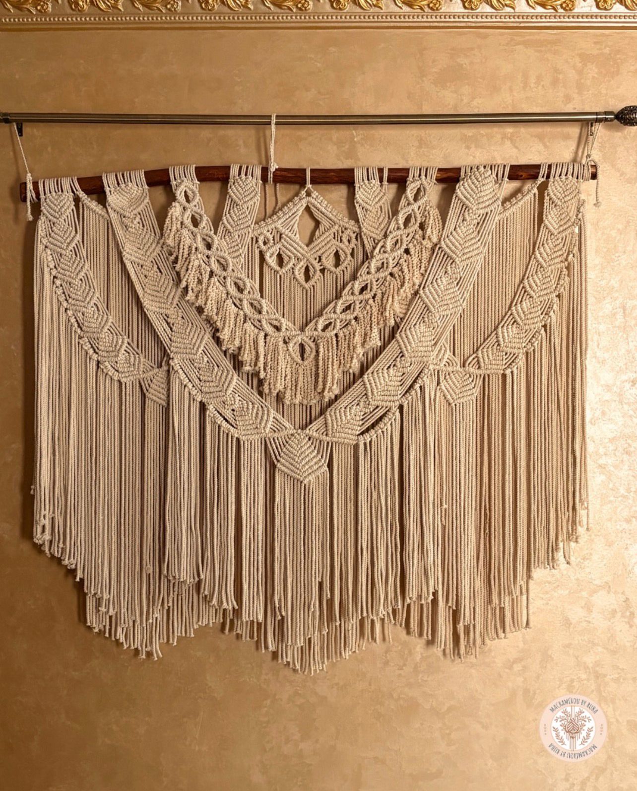 Complete Bohemian Style macrame Wall Hanging