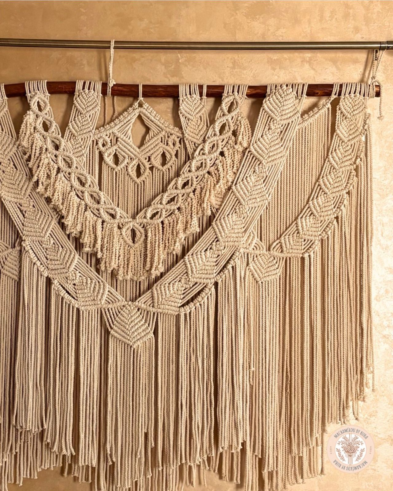 Complete Bohemian Style macrame Wall Hanging