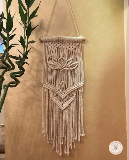 Lotus Macramé Wall Hanging