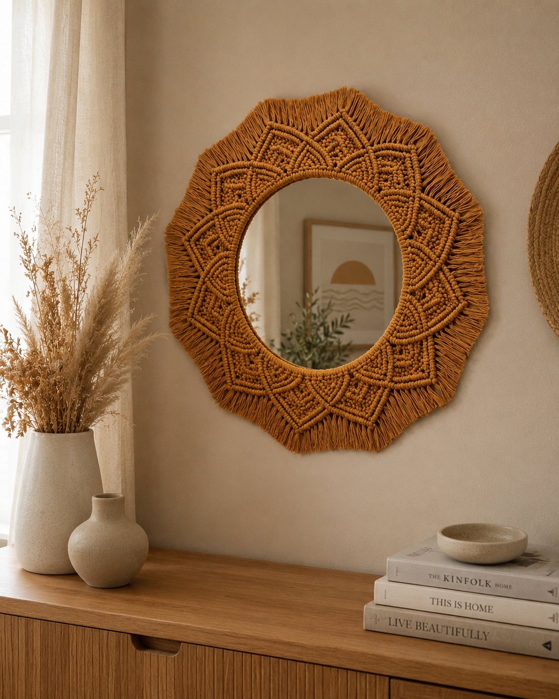 Royal Macrame Mandala Mirror